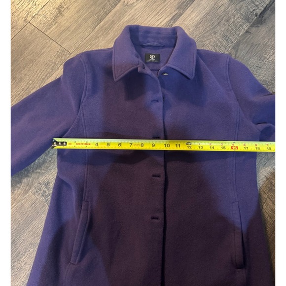 Bogner wool Jacket‎ Coat Collared Button Up Purple vintage - Picture 13 of 14